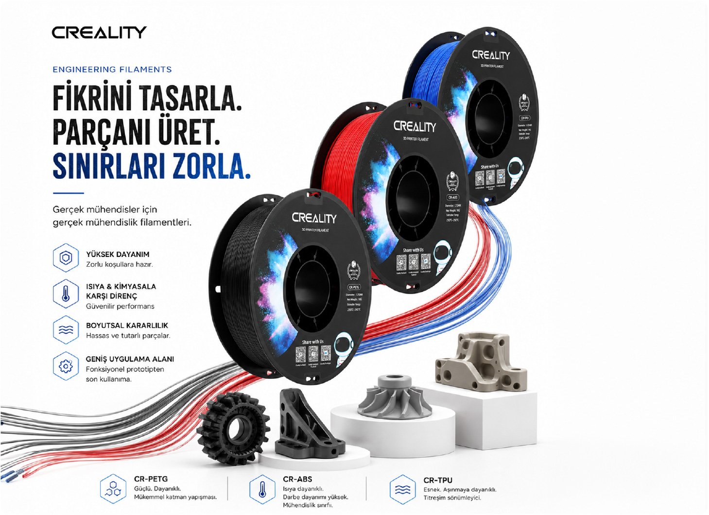 Creality - Fikrini Tasarla Creality Fikrini Tasarla